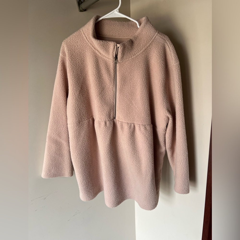 Isabel Maternity Fleece Zipperee Pull Over